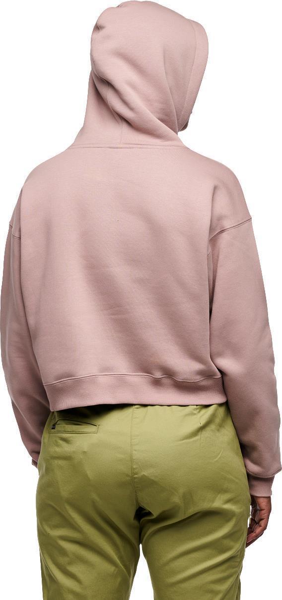Crop Pullover Hoody - Womens - Pale Mauve 4