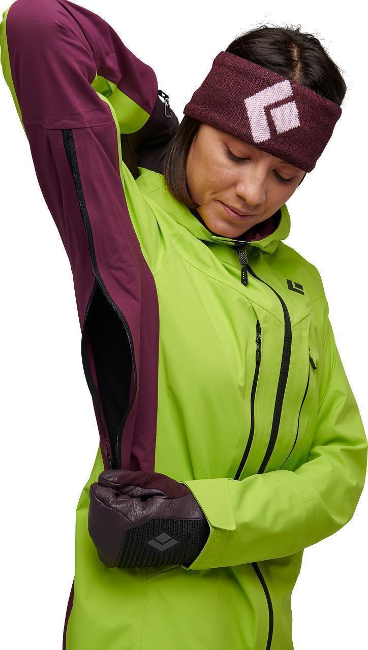 Dawn Patrol Hybrid Shell - Womens - Aloe / Blackberry 4