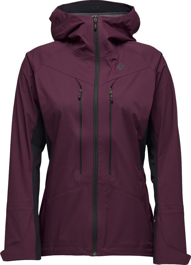 Dawn Patrol Hybrid Shell - Womens - blackberry / black 1