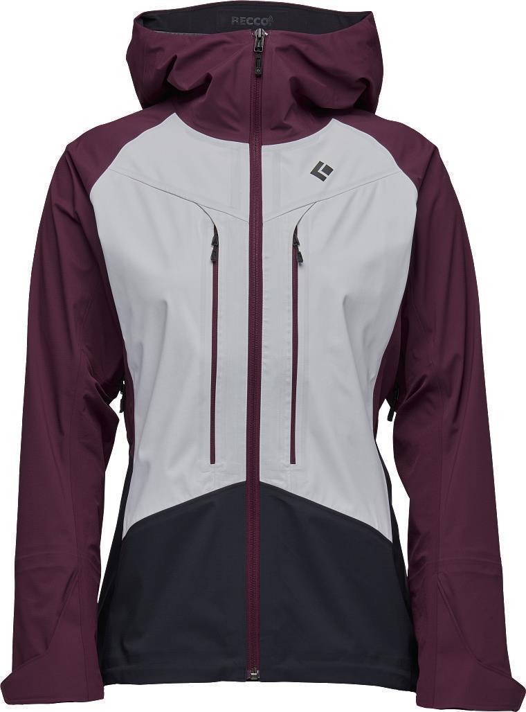 Dawn Patrol Hybrid Shell - Womens - white / blackberry / black 1