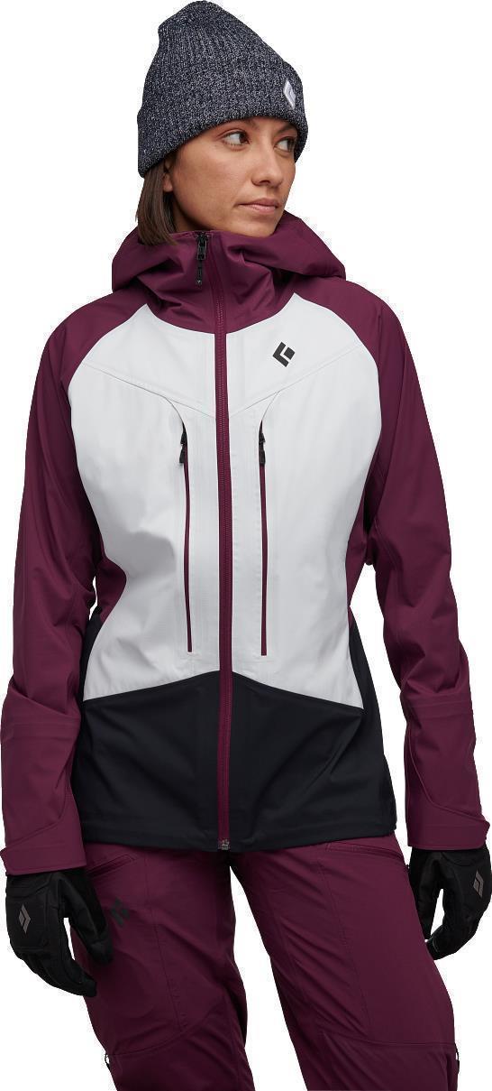Dawn Patrol Hybrid Shell - Womens - white / blackberry / black 1