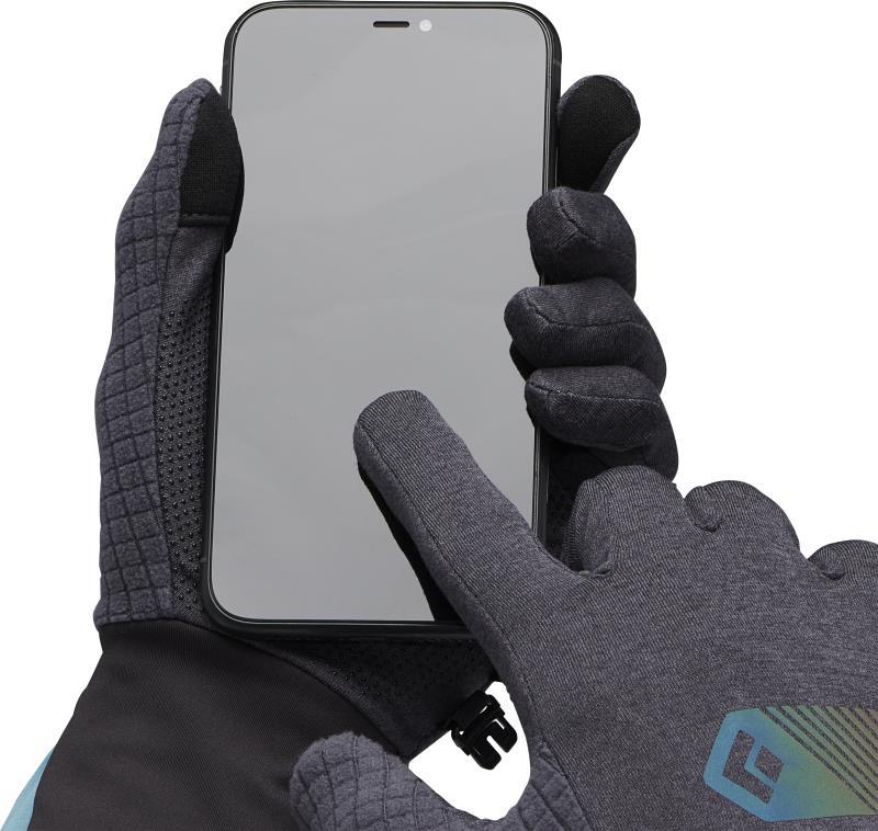 Deploy Wind Hood Gloves - Carbon / Glacier 3