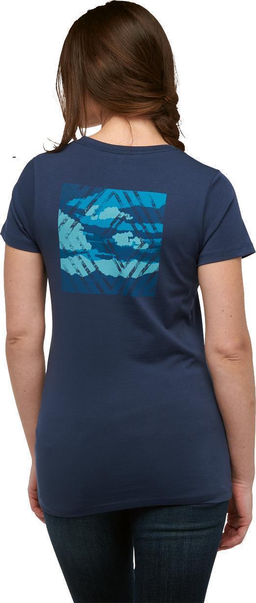 Diamond Camo SS Tee - Womens - Ink Blue 3