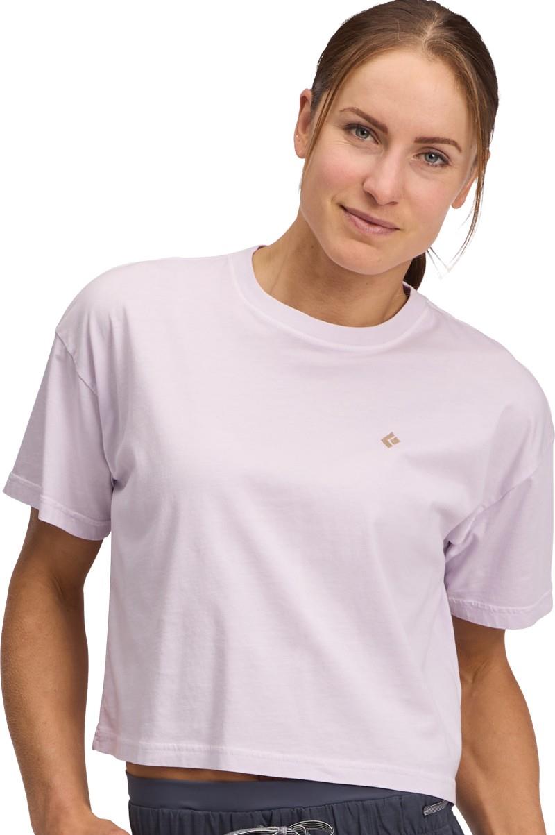Diamond Crop SS Tee - Womens - soft lilac 1