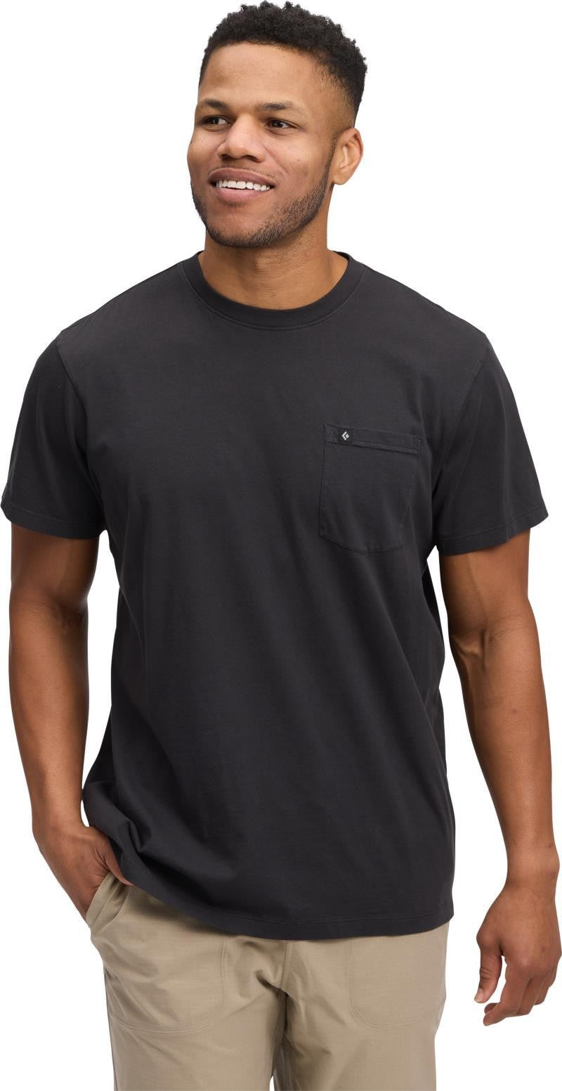 Diamond Patch SS Pocket Tee - Mens - black 1