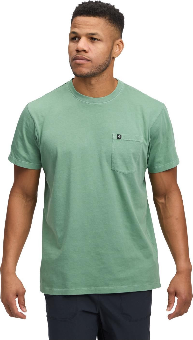 Diamond Patch SS Pocket Tee - Mens - laurel green 1