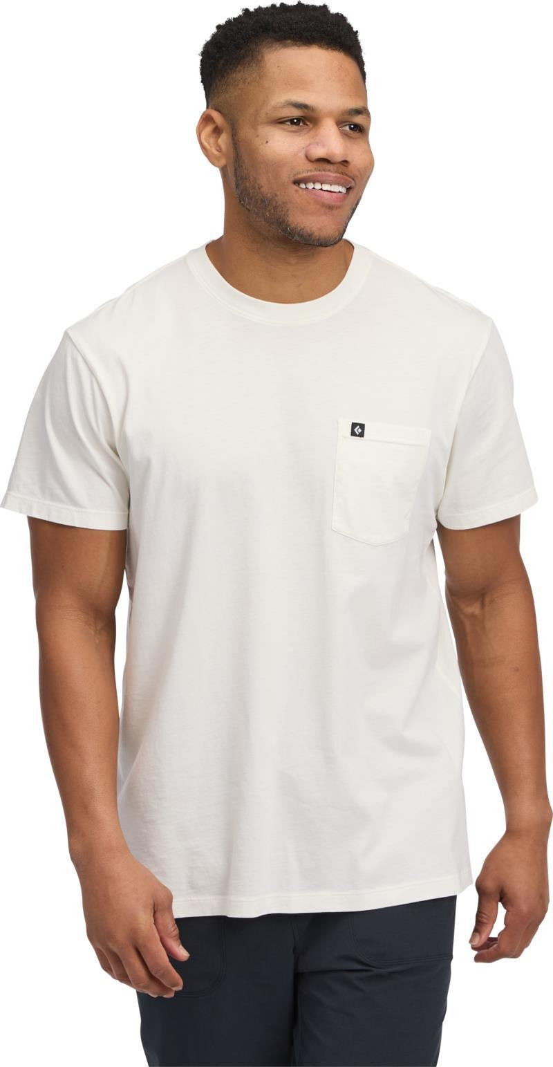 Diamond Patch SS Pocket Tee - Mens - off white 1