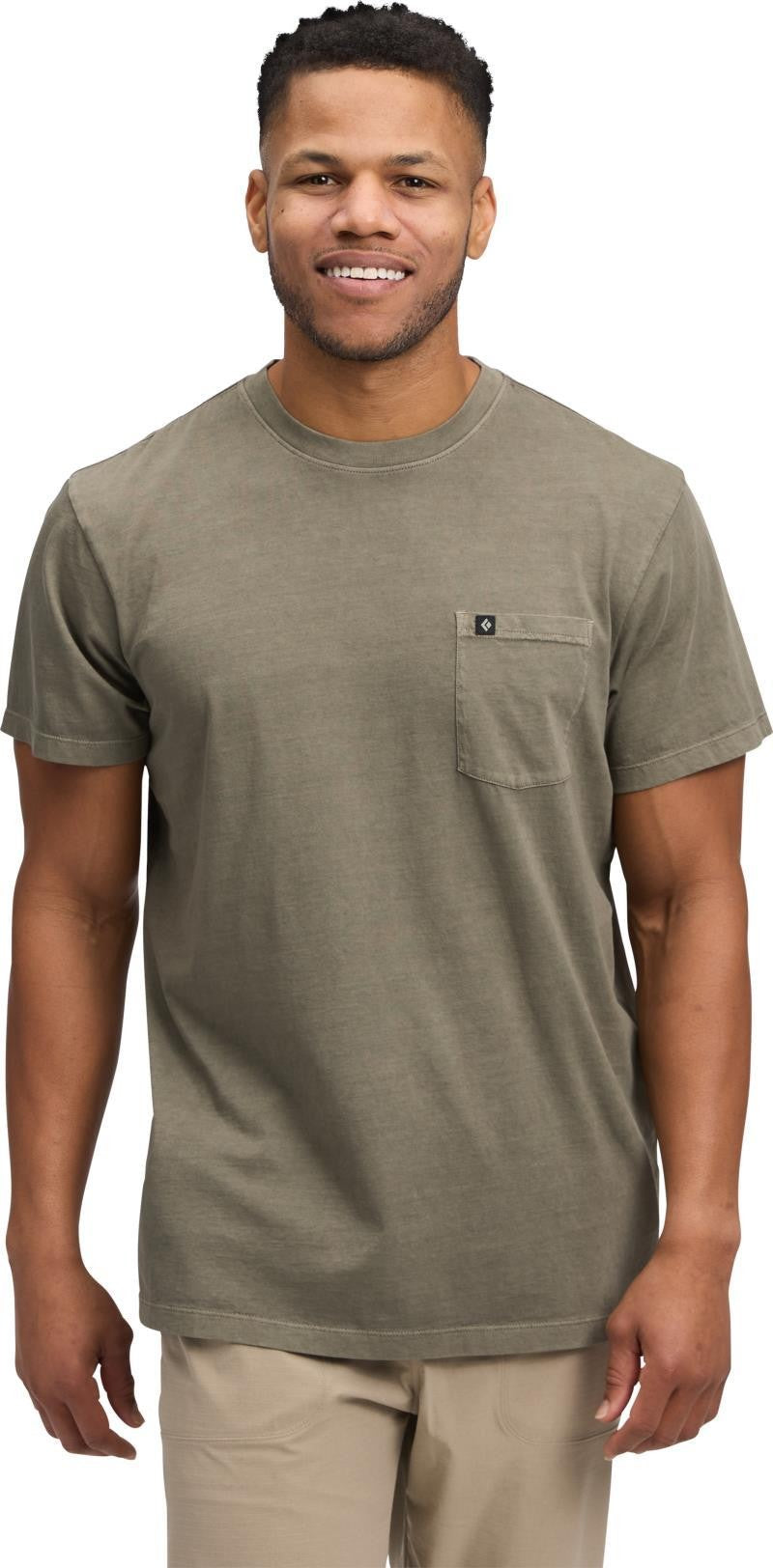 Diamond Patch SS Pocket Tee - Mens - walnut 1