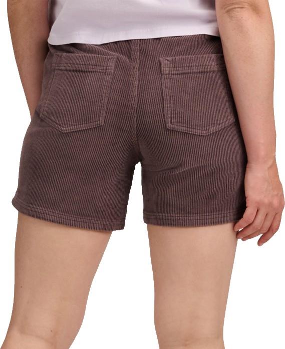 Dirtbag Corduroy Shorts - Womens - dark mauve 1