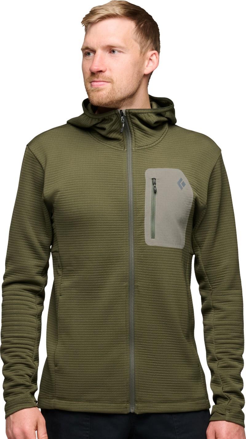 Diverge Full Zip Hoody - Mens - dark moss 1
