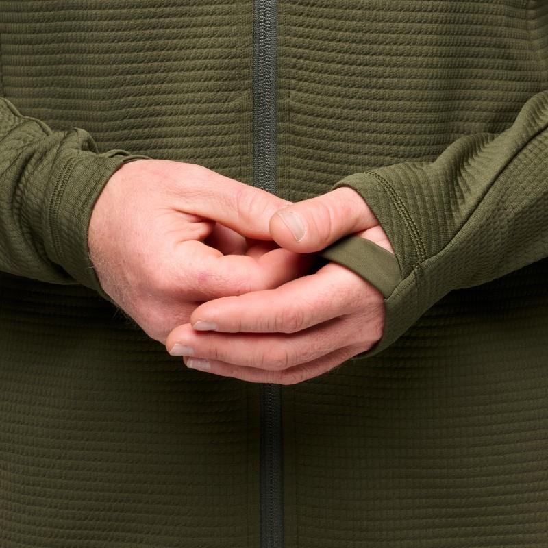 Diverge Full Zip Hoody - Mens - dark moss 1