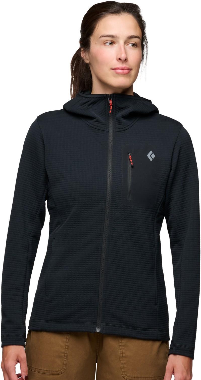Diverge Full Zip Hoody - Womens - black 1