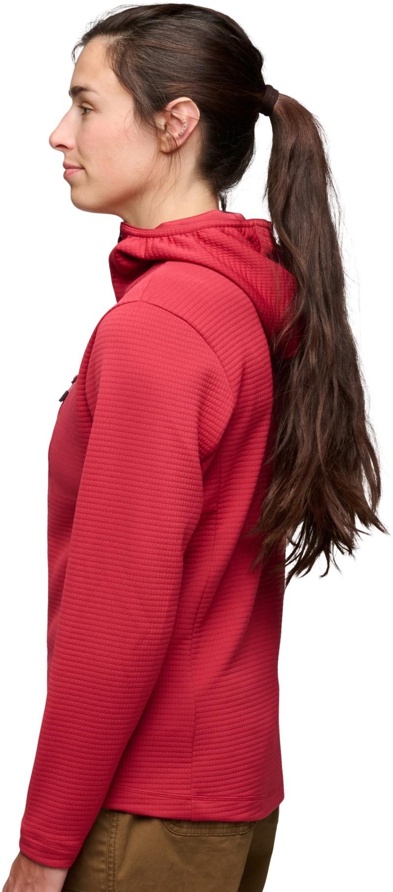 Diverge Full Zip Hoody - Womens - mineral red 1
