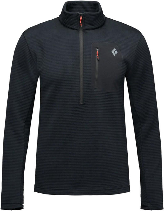 Diverge Half Zip Jacket - Mens - black 1