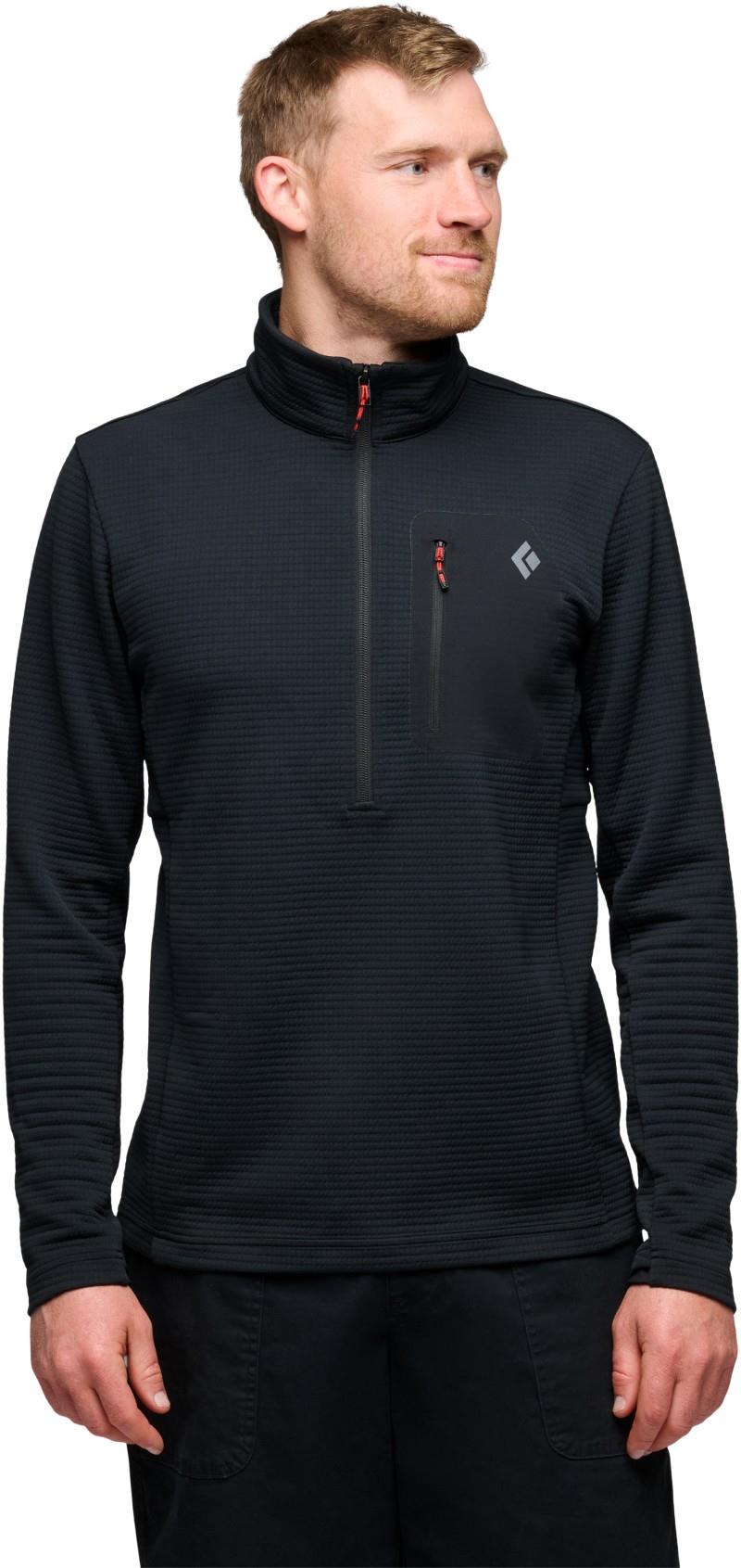 Diverge Half Zip Jacket - Mens - black 1