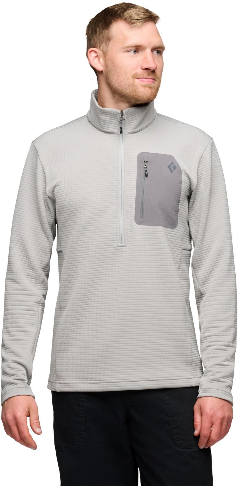 Diverge Half Zip Jacket - Mens - pewter 1
