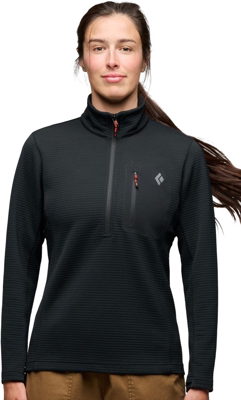 Diverge Half Zip Jacket - Womens - black 1