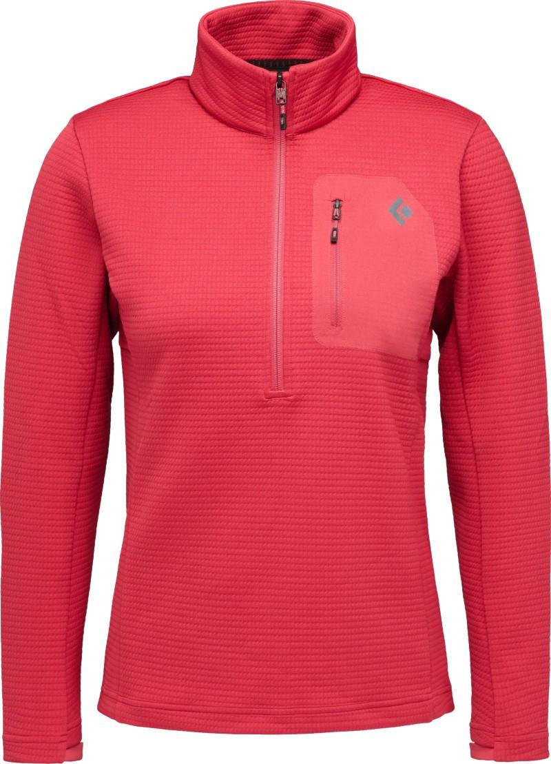 Diverge Half Zip Jacket - Womens - mineral red 1