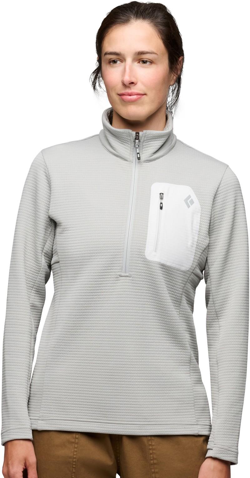 Diverge Half Zip Jacket - Womens - pewter 1