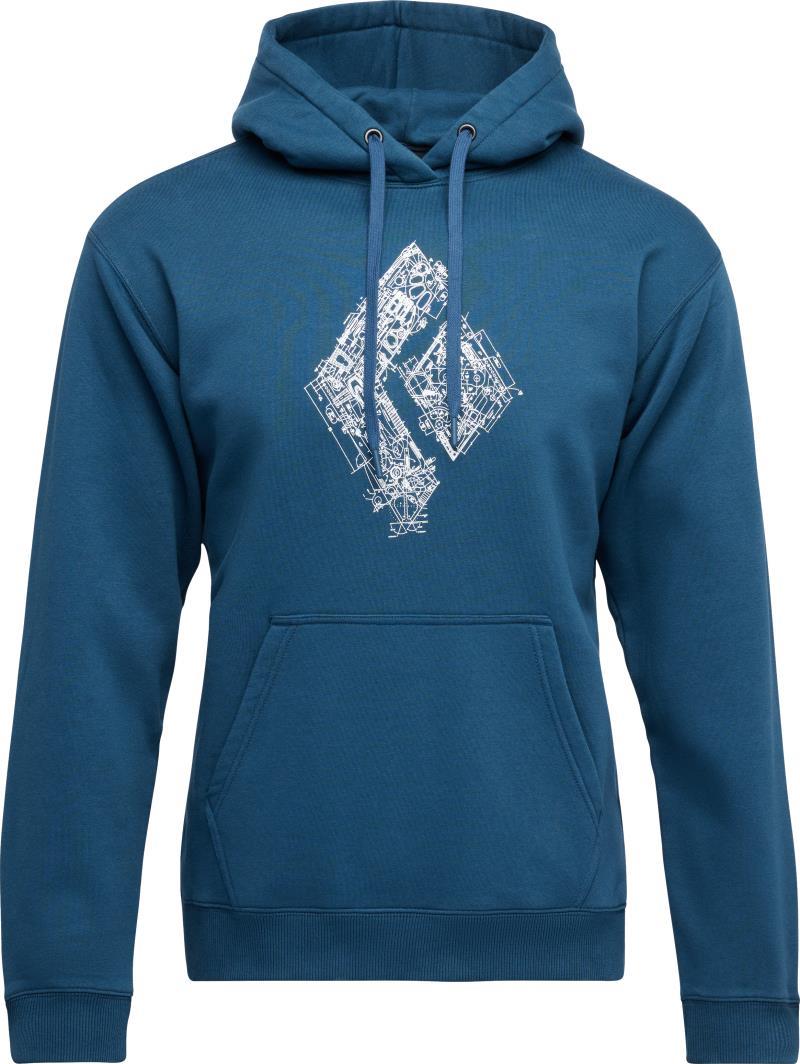 Engineered Diamond Pullover Hoody - Mens - indigo 1