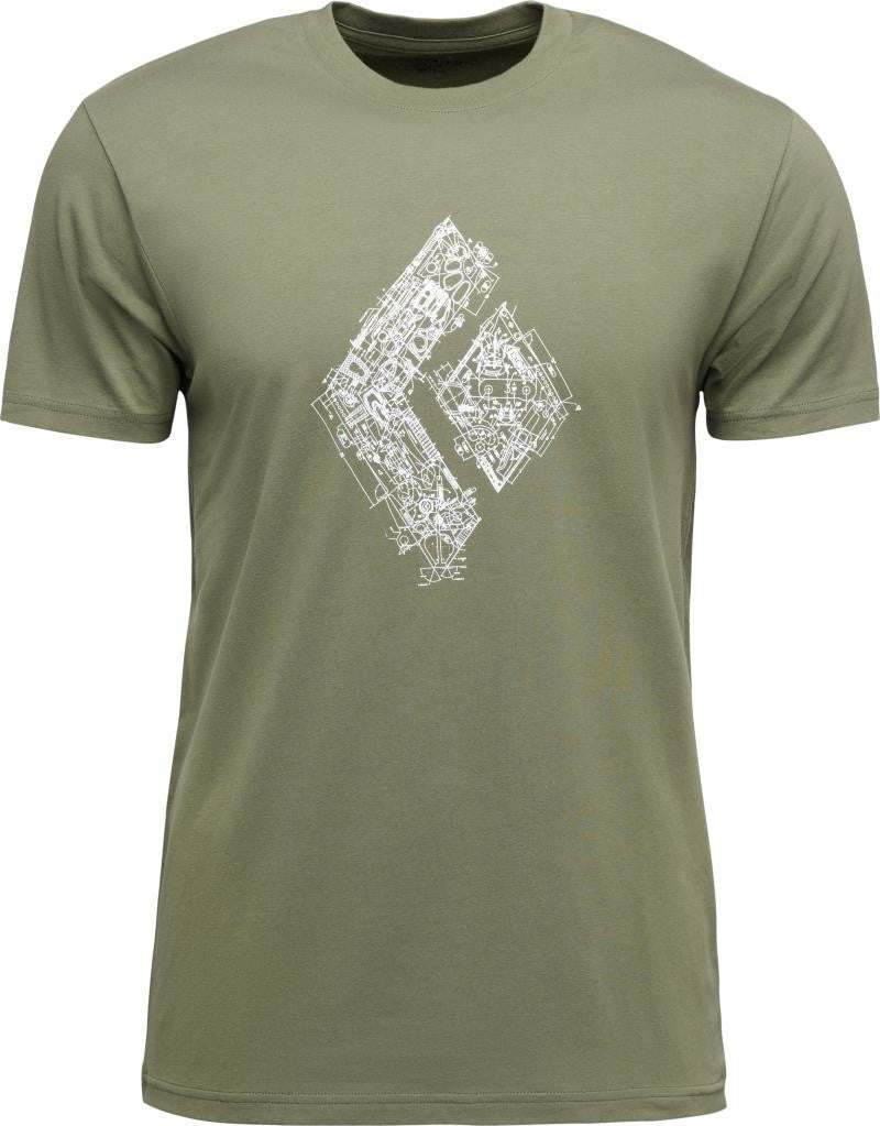 Engineered Diamond SS Tee - Mens - tundra 1