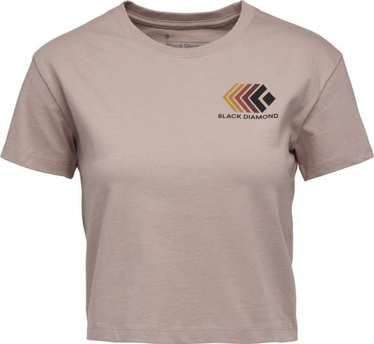 Faded Crop SS Tee - Womens - Pale Mauve 1