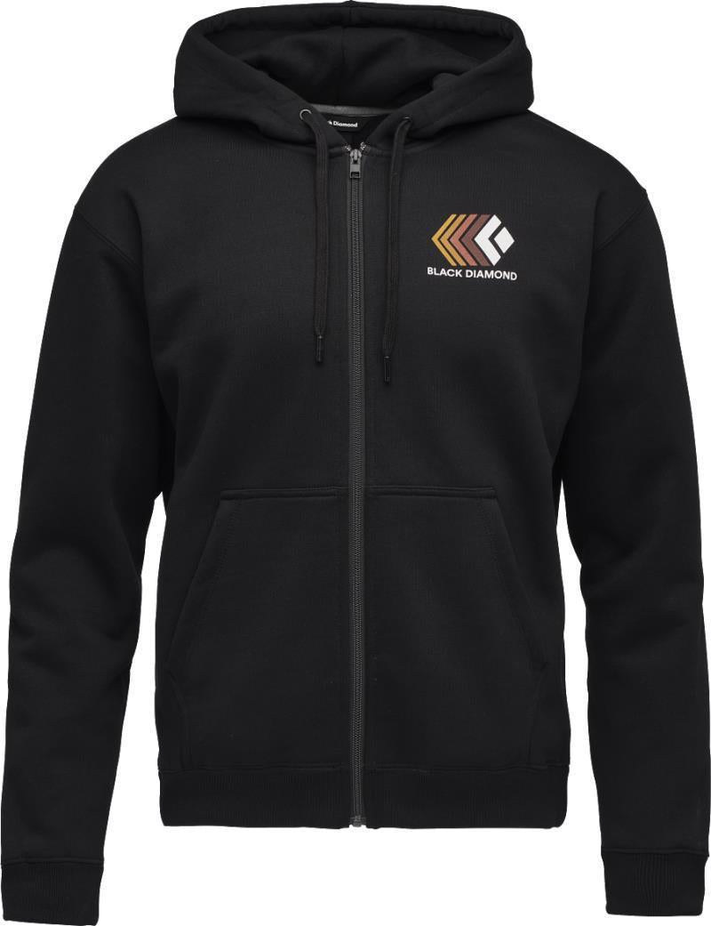Faded Full Zip Hoody - Mens - Black 1
