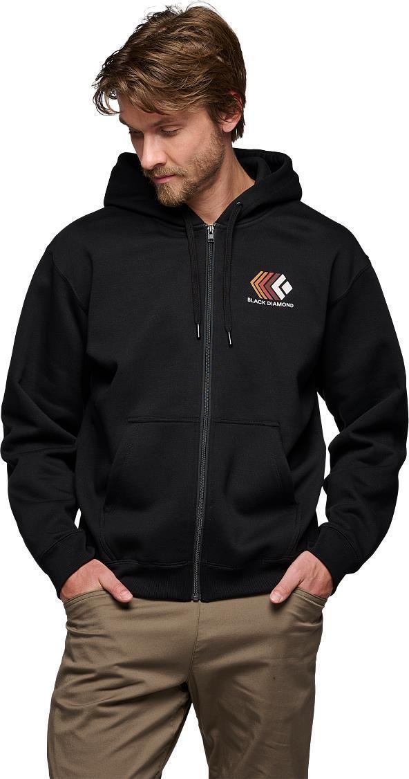 Faded Full Zip Hoody - Mens - Black 3