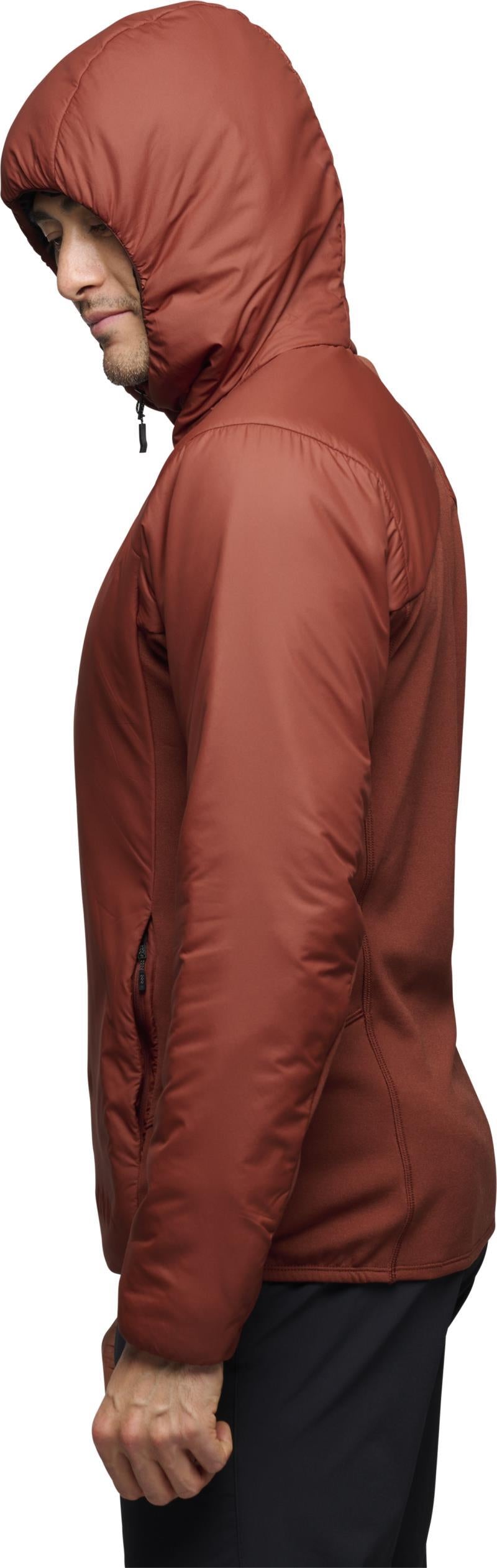 First Light Hybrid Hoody - Mens - Iron Red 2