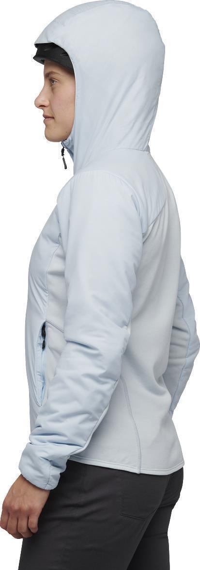 First Light Hybrid Hoody - Womens - Belay Blue 3