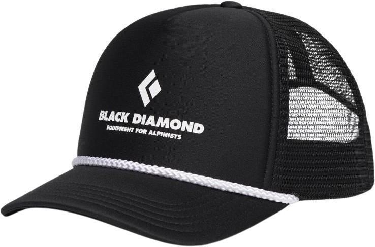Flat Bill Trucker Hat - black / black equipment for alpinists 1
