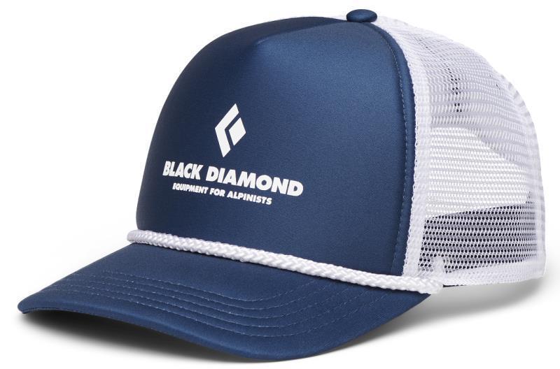 Flat Bill Trucker Hat - indigo / white equipment for alpinists 1