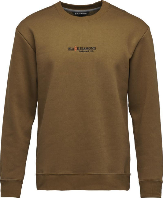 Heritage Wordmark Crewneck - Mens - Dark Curry 1