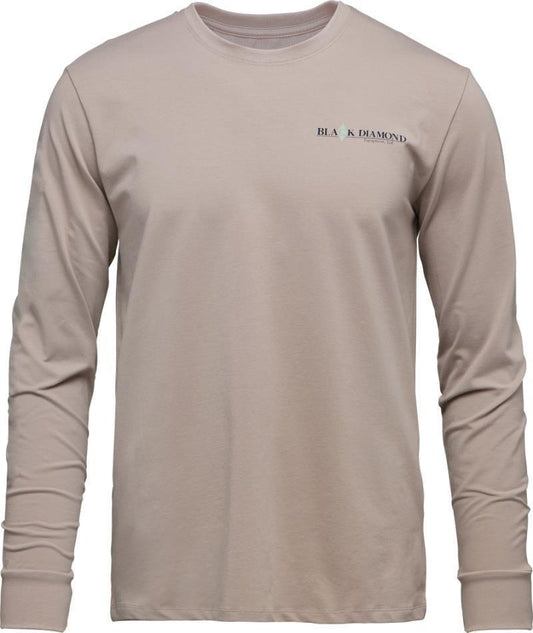 Heritage Wordmark LS Tee - Mens - Pale Mauve 1
