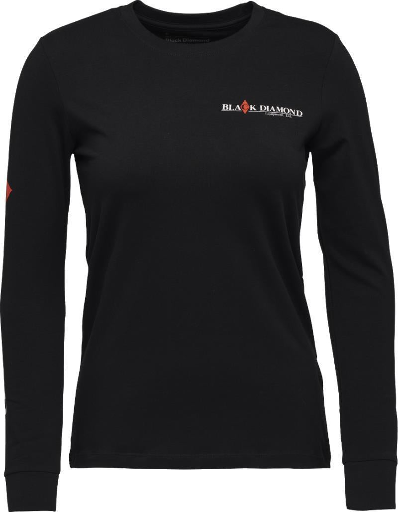 Heritage Wordmark LS Tee - Womens - Black 1