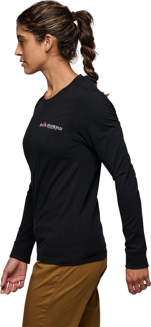 Heritage Wordmark LS Tee - Womens - Black 3