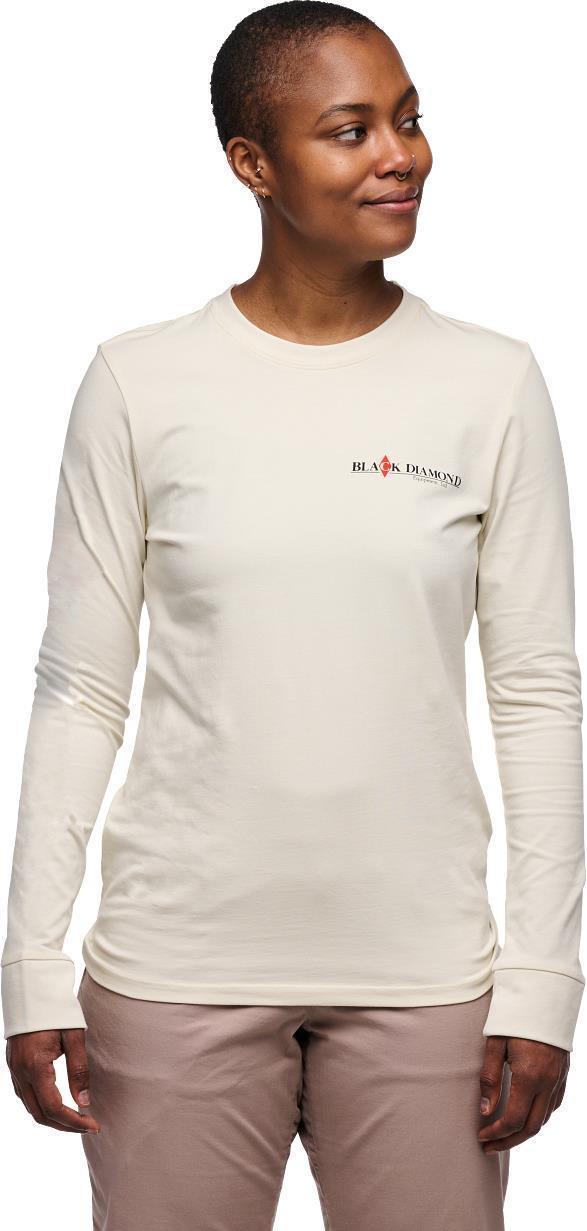 Heritage Wordmark LS Tee - Womens - Off White 2