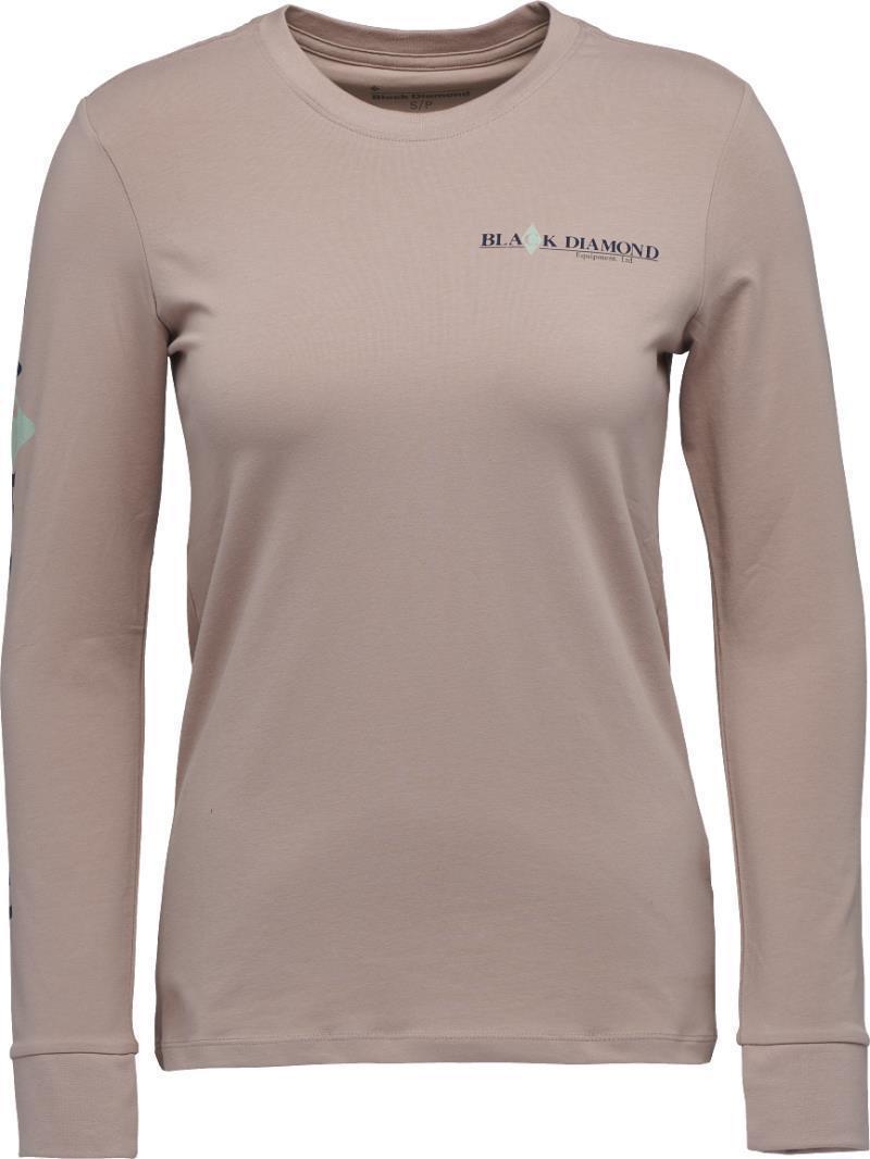 Heritage Wordmark LS Tee - Womens - Pale Mauve 1