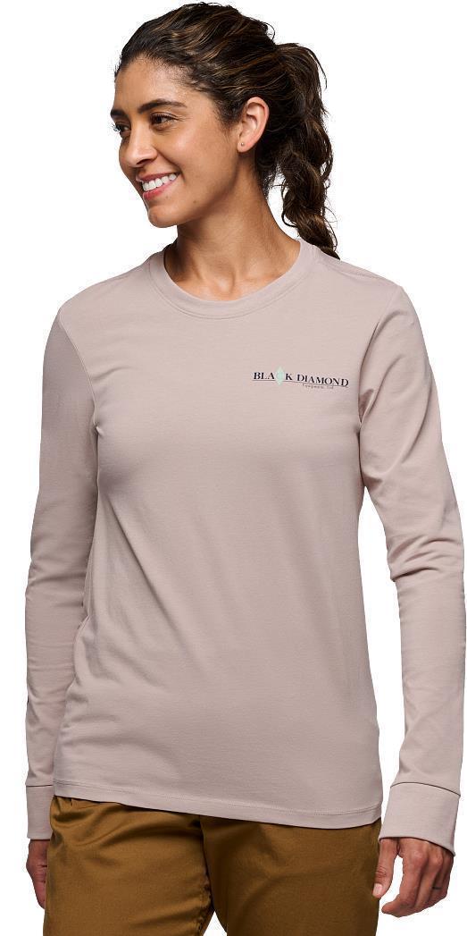 Heritage Wordmark LS Tee - Womens - Pale Mauve 2