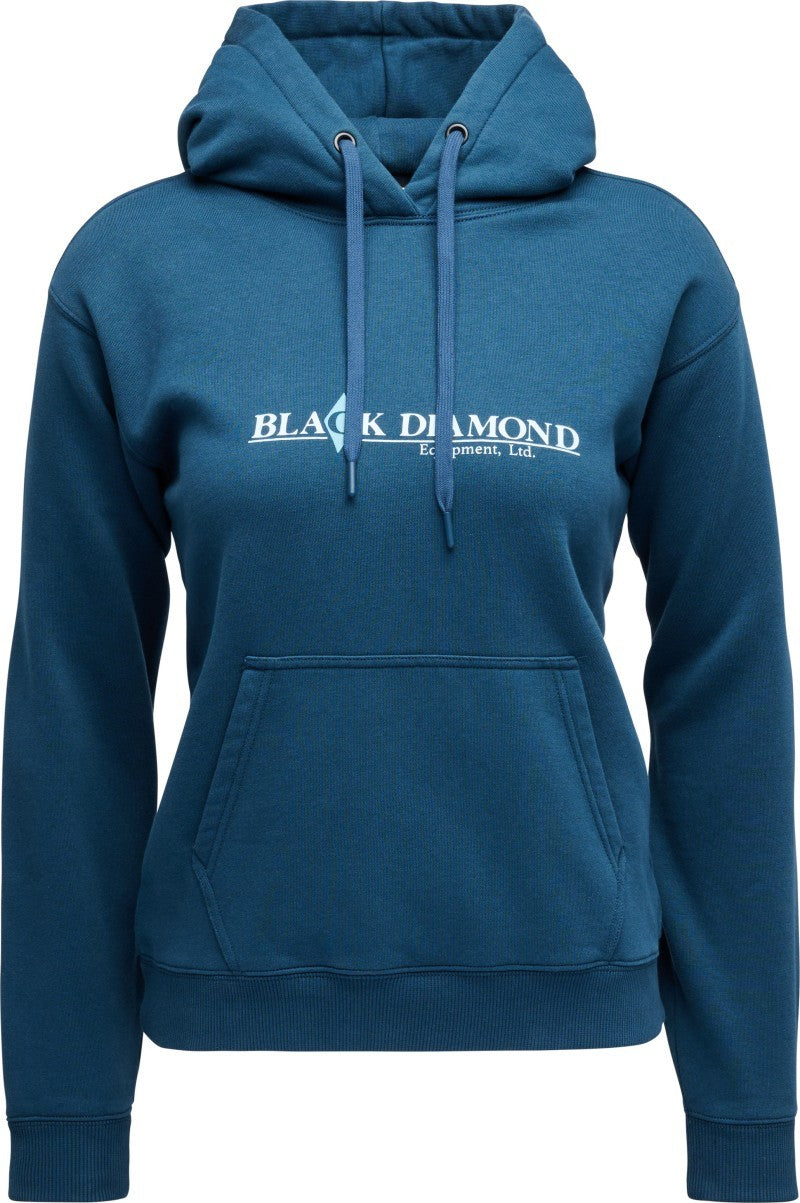 Heritage Wordmark Pullover Hoody - Womens - indigo 1