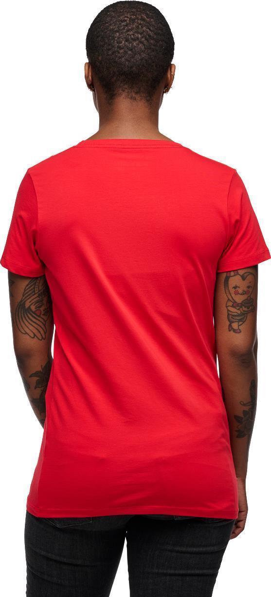 Heritage Wordmark SS Tee - Womens - Coral Red 3