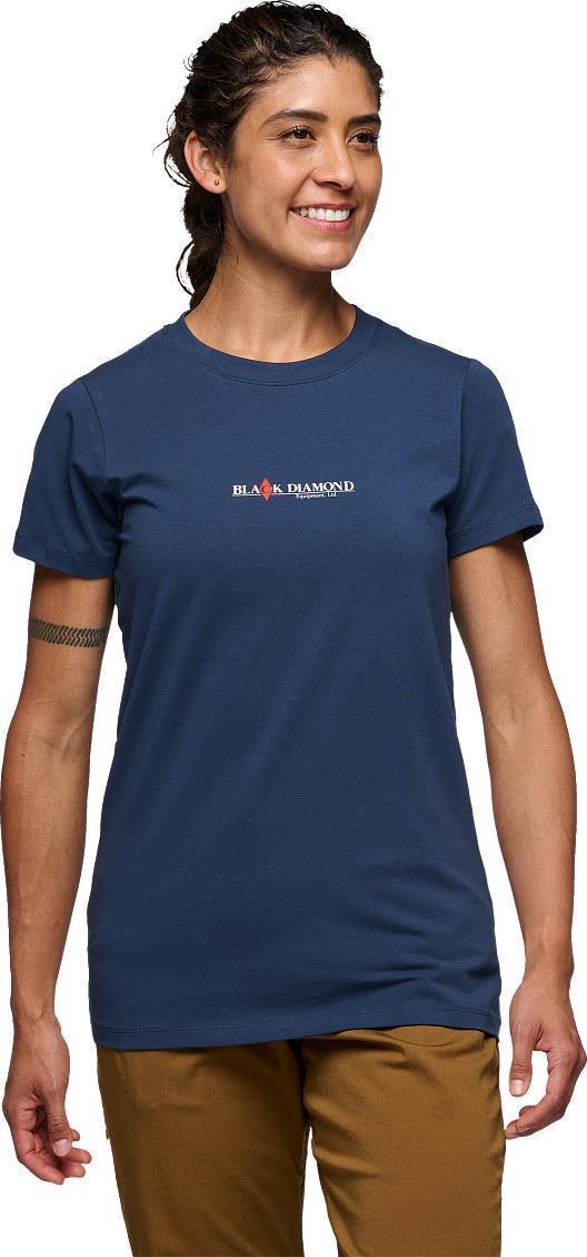 Heritage Wordmark SS Tee - Womens - Indigo 2
