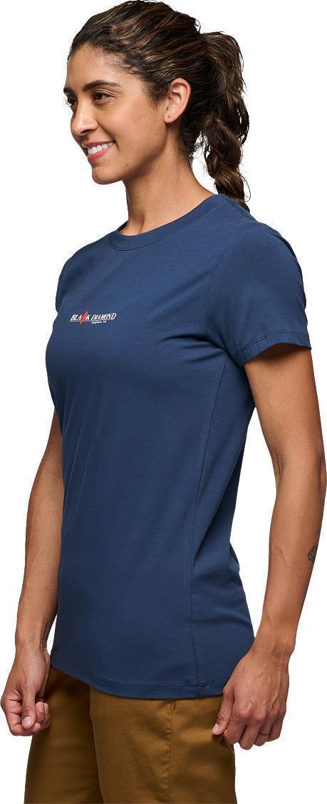 Heritage Wordmark SS Tee - Womens - Indigo 4