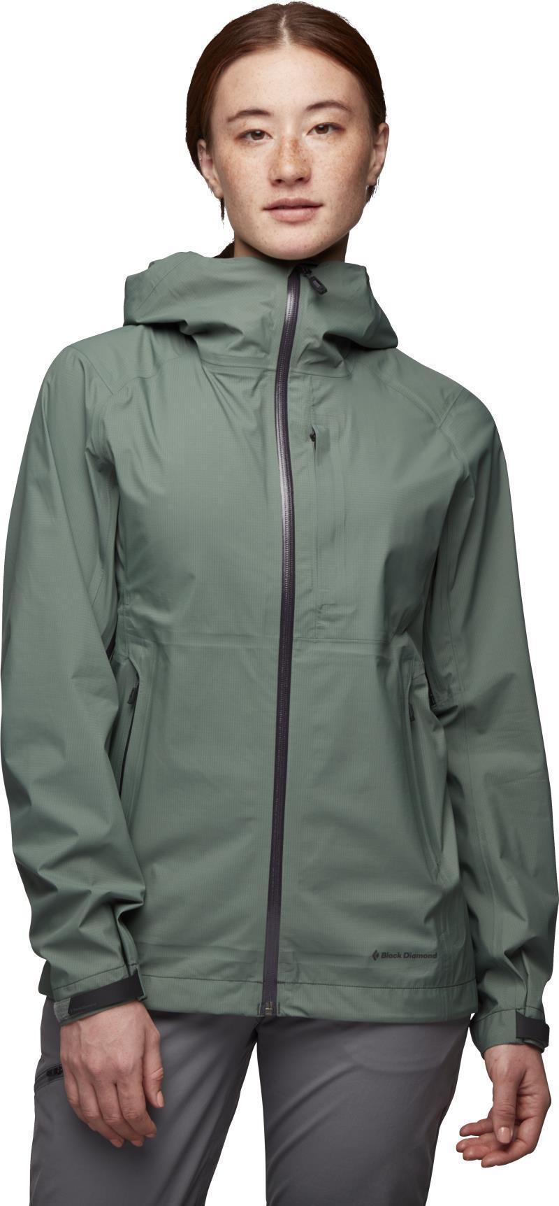 Highline Stretch Shell - Womens - laurel green 1