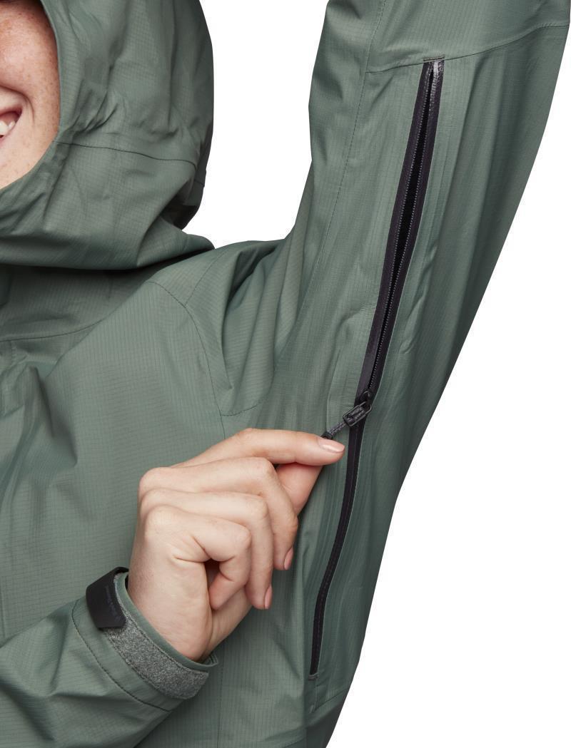 Highline Stretch Shell - Womens - laurel green 1