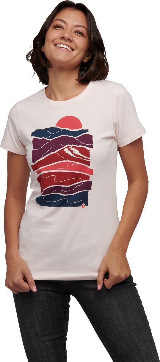 Leveled Landscape SS Tee - Womens - ice pink 1