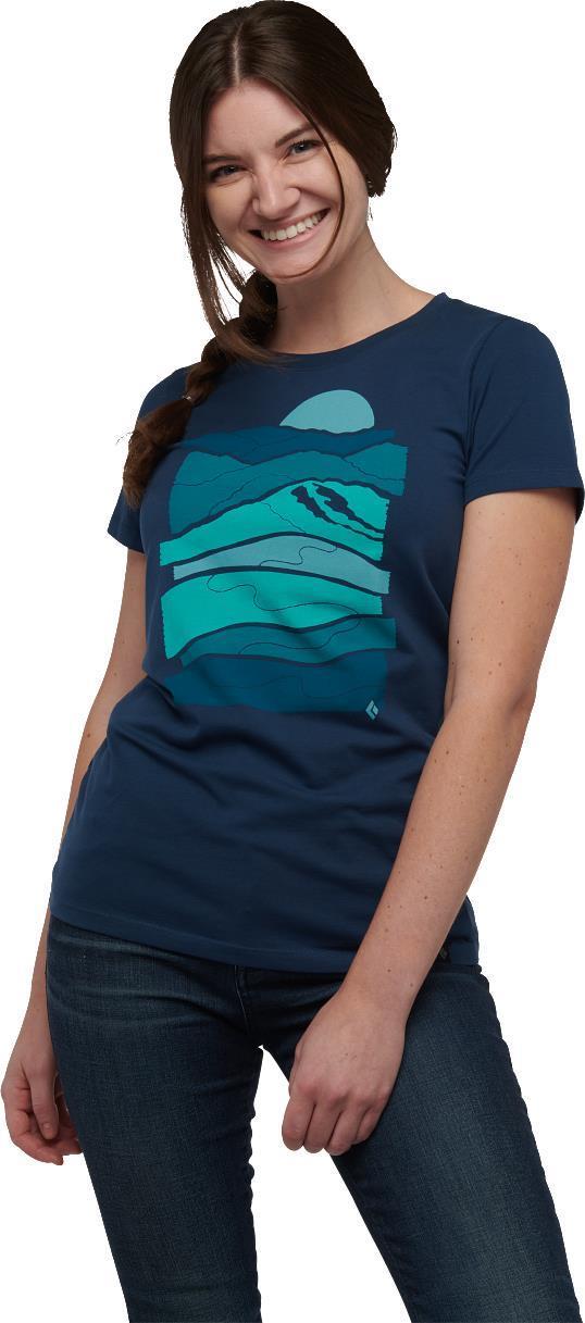 Leveled Landscape SS Tee - Womens - indigo 1