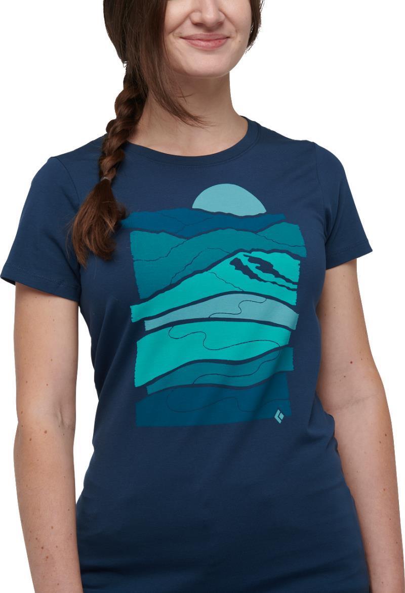 Leveled Landscape SS Tee - Womens - indigo 1