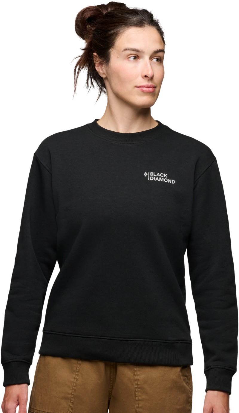 Mini Stacked Crewneck - Womens - black 1