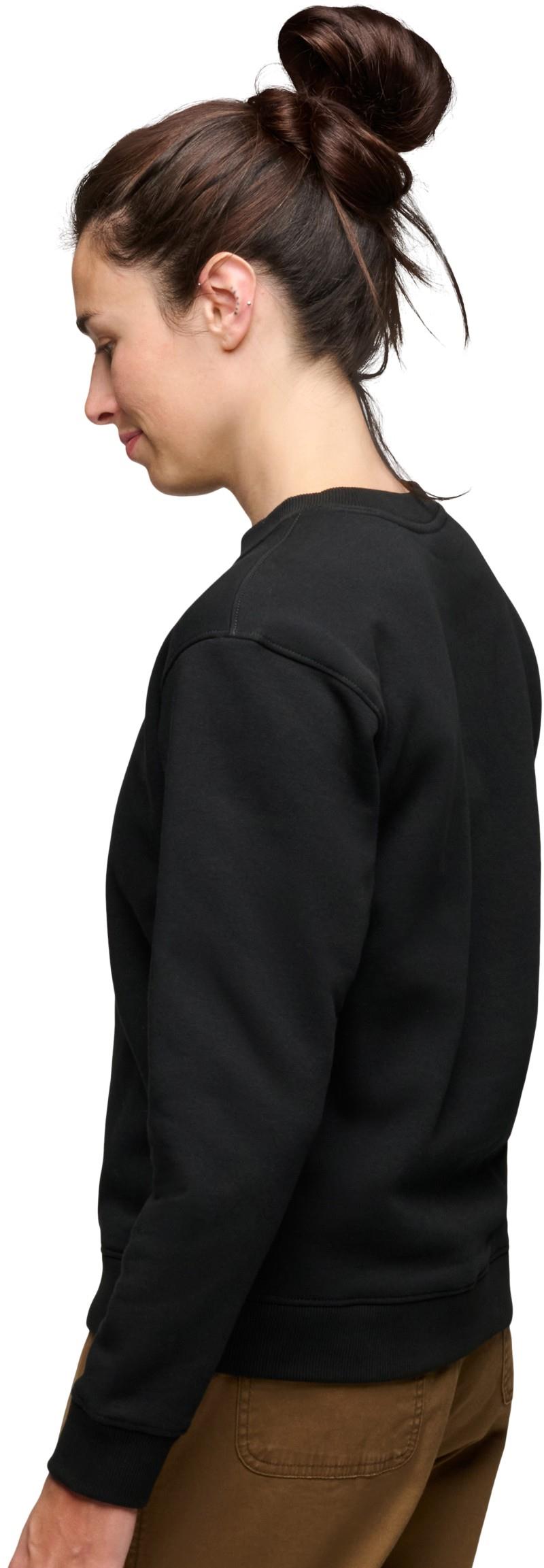 Mini Stacked Crewneck - Womens - black 1